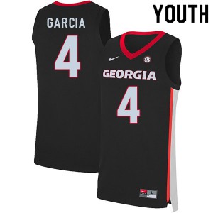 Youth Andrew Garcia Black Georgia #4 College Jerseys