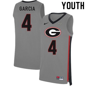 Youth Andrew Garcia Gray Georgia Bulldogs #4 Player Jersey