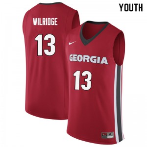 Youth E'Torrion Wilridge Red UGA Bulldogs #13 Stitched Jerseys