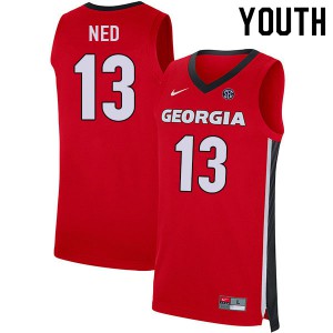 Youth Jonathan Ned Red Georgia Bulldogs #13 High School Jerseys