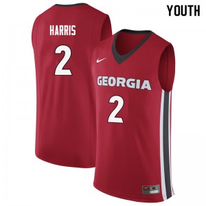 Youth Jordan Harris Red UGA Bulldogs #2 Basketball Jersey