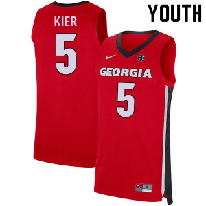 Youth Justin Kier Red Georgia #5 Alumni Jerseys