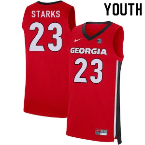 Youth Mikal Starks Red Georgia Bulldogs #23 University Jersey