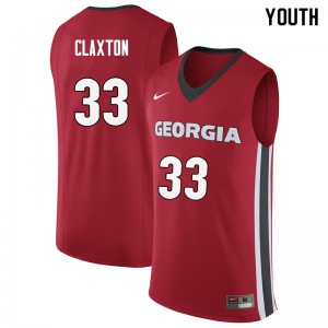 Youth Nicolas Claxton Red UGA #33 Player Jerseys