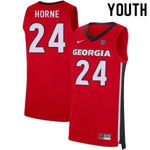 Youth P.J. Horne Red University of Georgia #24 NCAA Jerseys