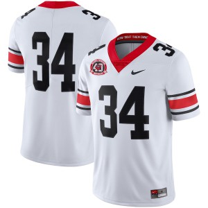 Youth Herschel Walker White University of Georgia #34 1980 National Champions 40th Anniversary Alternate Official Jersey
